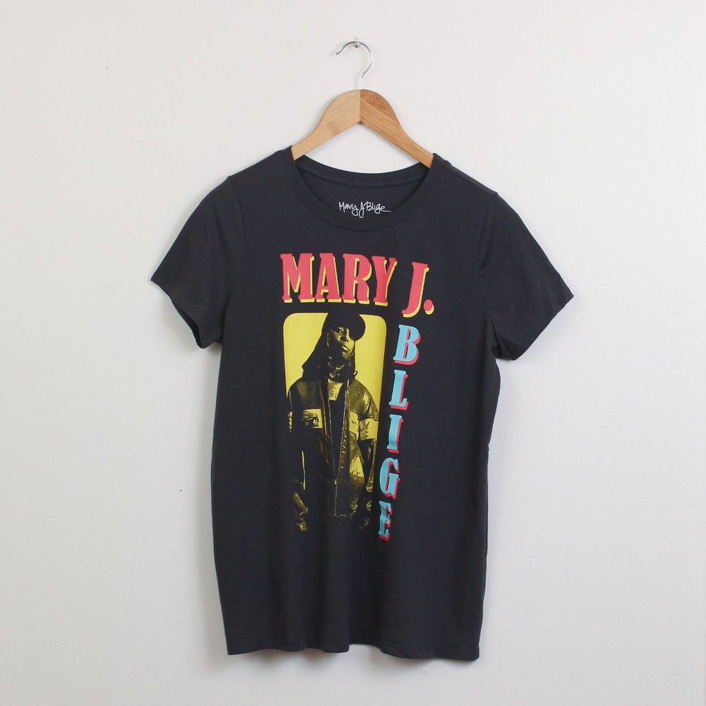 Mary J. Blige Shirt Womens Size 00 Black - Picture 1 of 5